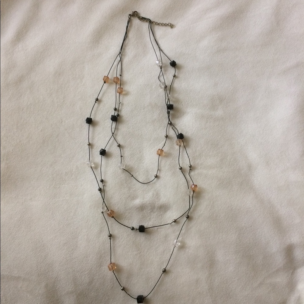 Donated. Beaded 3 Tier Necklace